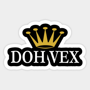 DOH VEX - IN WHITE - FETERS AND LIMERS – CARIBBEAN EVENT DJ GEAR Sticker